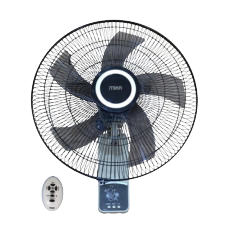 Mika MFW183R  wall fan 18' grey & blac